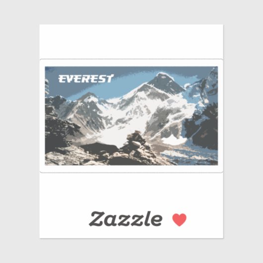 Mount Everest Uitzicht, Nepal Sticker (Vel)