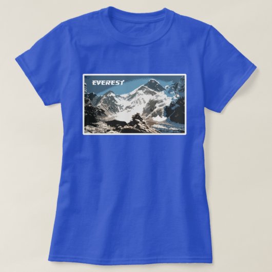 Mount Everest Uitzicht, Nepal T-shirt (Design voorkant)