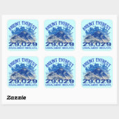 Mount Everest Vierkante Sticker (Vel)