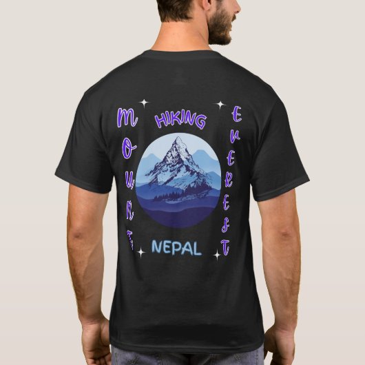 Mount Everest-wandelaar T-shirt (Achterkant)