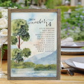 Mount Evergreen-Waterverf per tafelzitplaats