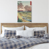 Mount Fiji en esdoornbladeren -  Japans Canvas Afdruk (Insitu (Slaapkamer))
