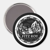 Mount Fitz Roy - Cerro Chaltén Zuid-Amerika Magneet (Voorkant / Achterkant)