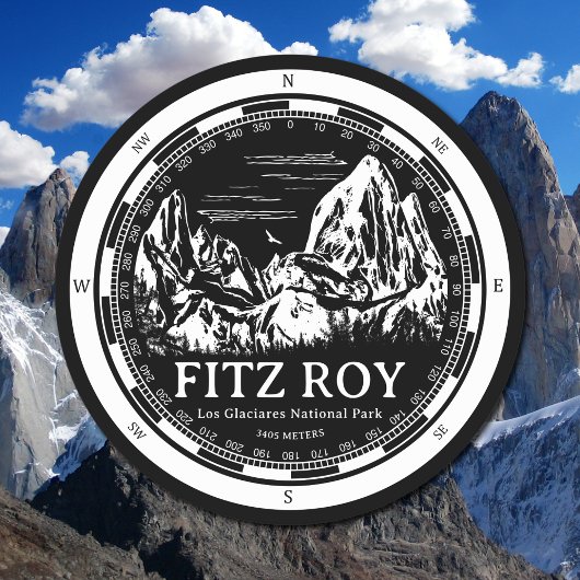 Mount Fitz Roy - Cerro Chaltén Zuid-Amerika Ronde Kartonnen Onderzetter