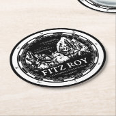 Mount Fitz Roy - Cerro Chaltén Zuid-Amerika Ronde Kartonnen Onderzetter (Gebogen)