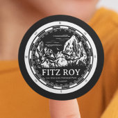 Mount Fitz Roy - Cerro Chaltén Zuid-Amerika Ronde Sticker