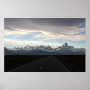 Mount Fitz Roy en Andes Range Poster