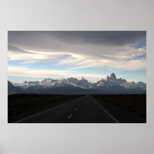 Mount Fitz Roy en Andes Range Poster (Voorkant)