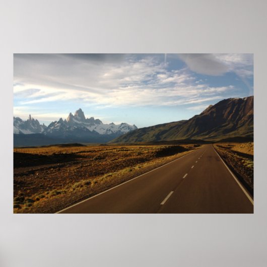 Mount Fitz Roy en Mount Cerro Torre Poster (Voorkant)