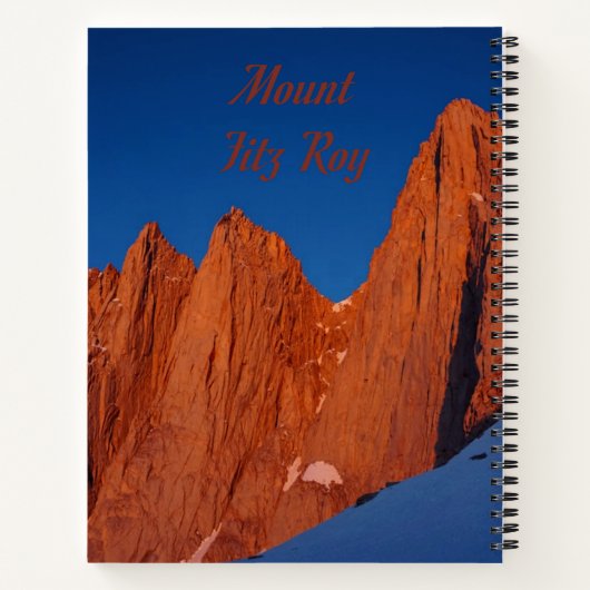 Mount Fitz Roy Notitieboek (Achterkant)