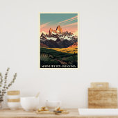 Mount Fitz Roy Patagonia V07 Poster (Keuken)