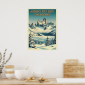 Mount Fitz Roy Patagonia V08 Poster (Keuken)
