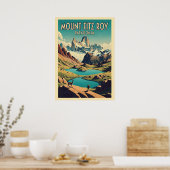 Mount Fitz Roy Patagonia V09 Poster (Keuken)