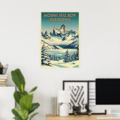 Mount Fitz Roy Patagonië V08 Poster (Thuiskantoor)