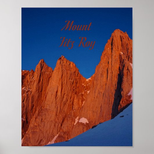 Mount Fitz Roy Poster (Voorkant)