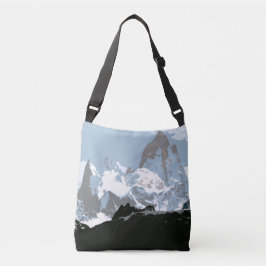 Mount Fitzroy Mountain, Patagonia, Argentinië Crossbody Tas