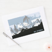 Mount Fitzroy Mountain, Patagonia, Argentinië Rechthoekige Sticker (Envelop)