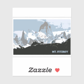 Mount Fitzroy Mountain, Patagonia, Argentinië Sticker