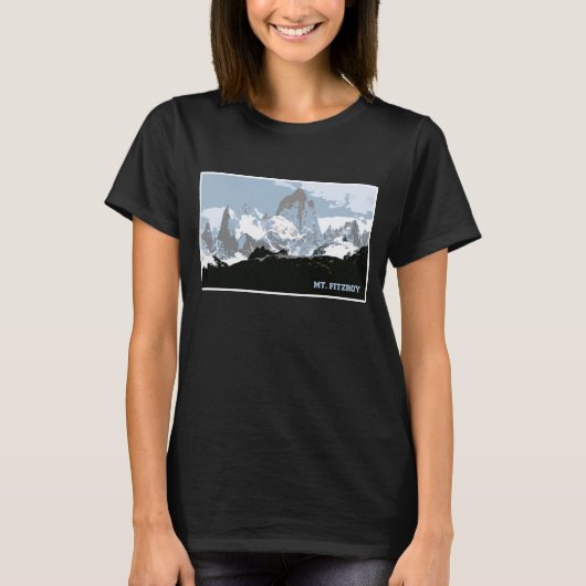 Mount Fitzroy Mountain, Patagonia, Argentinië T-shirt (Voorkant)