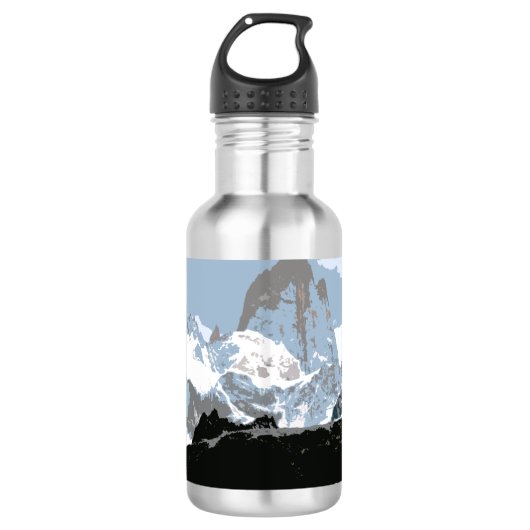 Mount Fitzroy Mountain, Patagonia, Argentinië Waterfles (Voorkant)