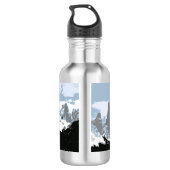 Mount Fitzroy Mountain, Patagonia, Argentinië Waterfles (Achterkant)