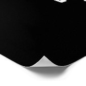 Mount Flu-ji Funny Mountain Pun Dark BG Poster (Hoek)