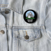 Mount Flu-ji Funny Mountain Pun Dark BG Ronde Button 5,7 Cm (In situ)