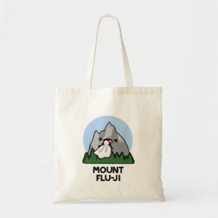 Mount Flu-ji Grappige Berg Woordspeling Tote Bag