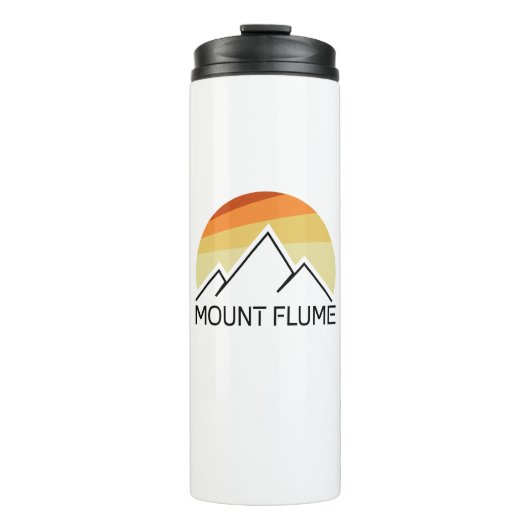 Mount Flume New Hampshire Retro Thermosbeker (Voorkant)