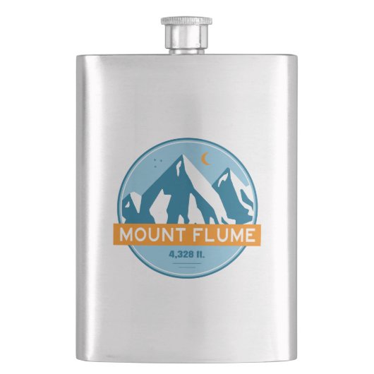 Mount Flume New Hampshire Stars Moon Flacon (Voorkant)