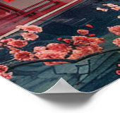 Mount Fuji and Pagoda – Classic Japanese Landscape Poster (Hoek)