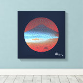 Mount Fuji beroemd gemaakt door Rofey Canvas Afdruk (Insitu (Houten vloer))