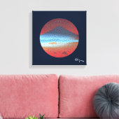Mount Fuji beroemd gemaakt door Rofey Canvas Afdruk (Insitu (Woonkamer))