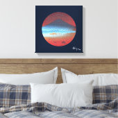 Mount Fuji beroemd gemaakt door Rofey Canvas Afdruk (Insitu (Slaapkamer))