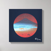 Mount Fuji beroemd gemaakt door Rofey Canvas Afdruk (Voorkant)
