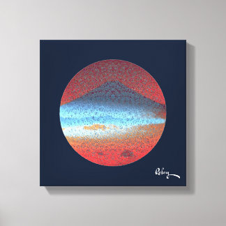 Mount Fuji beroemd gemaakt door Rofey Canvas Afdruk