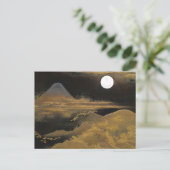 Mount Fuji bij maanlicht - Helder Briefkaart (Staand voorkant)