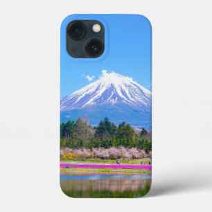 Mount Fuji Bomen en Bloemen Case-Mate iPhone Case