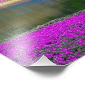 Mount Fuji Bomen en Bloemen Foto Afdruk (Hoek)