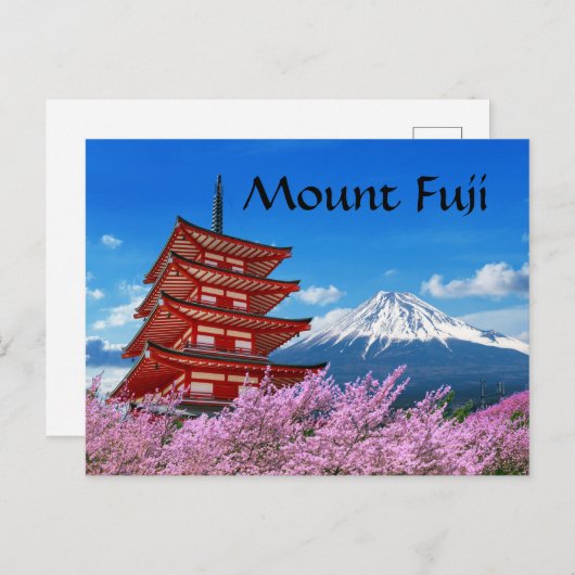 Mount Fuji Briefkaart (Voorkant / Achterkant)