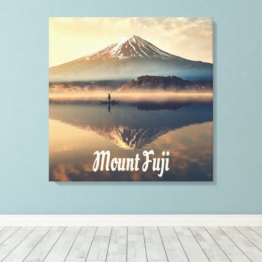 Mount Fuji Canvas Afdruk (Insitu (Houten vloer))