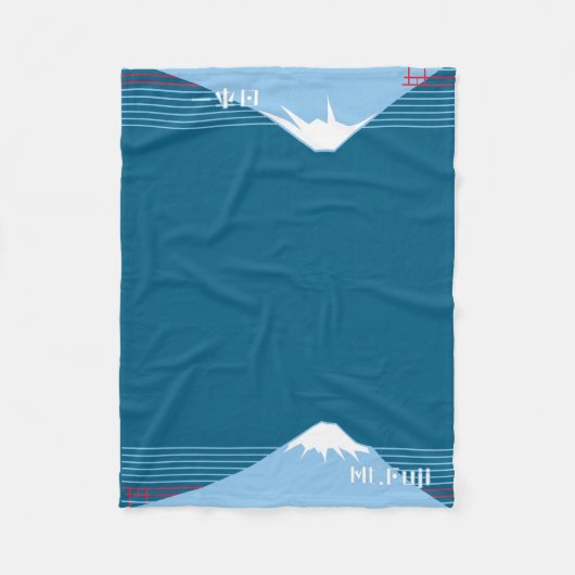 Mount Fuji Design Nippon1  Fleece Deken (Voorkant)
