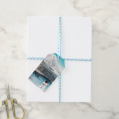 Mount Fuji en een Snowman Cadeaulabel (Met Touw)