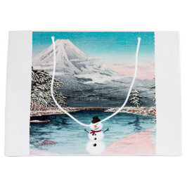 Mount Fuji en een Snowman Groot Cadeauzakje