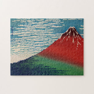 Mount Fuji Fine Wind, Clear Morning by Katsushika Legpuzzel