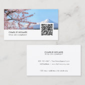 Mount Fuji Fotograaf Visitekaartje QR (Voorkant / Achterkant)