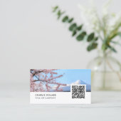 Mount Fuji Fotograaf Visitekaartje QR (Staand voorkant)