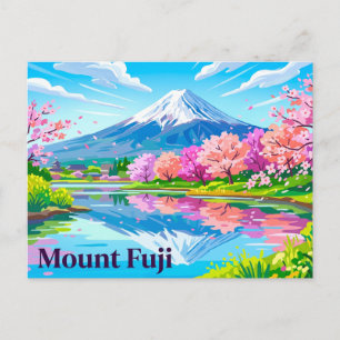 Mount Fuji (Fujisan) met Kersenbloesem Japan Briefkaart