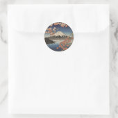 Mount Fuji Fujisan Ronde Sticker (Tas)