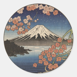 Mount Fuji Fujisan Ronde Sticker
